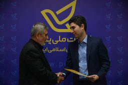 تقدیر شریف‌زاده عضو هیئت مدیره شرکت ملی پست از مهدی پورخدایار